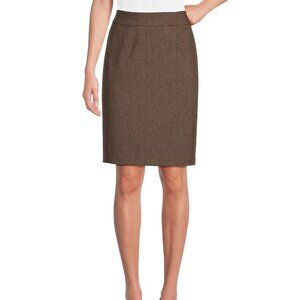 Calvin Klein Brown Pencil Skirt